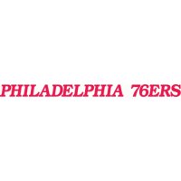 Philadelphia 76ers Script Logo  Light Iron-on Stickers (Heat Transfers)