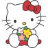 Hello Kitty Light Iron On Stickers (Heat Transfers) version 8