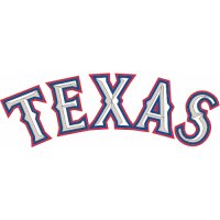 Texas Rangers Script Logo  Light Iron-on Stickers (Heat Transfers)