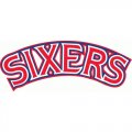 Philadelphia 76ers Script Logo  Light Iron-on Stickers (Heat Transfers)