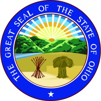 Ohio Seal Light Iron On Stickers (Heat Transfers)