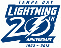 Tampa Bay Lightning 201213 Anniversary Logo Light Iron-on Stickers (Heat Transfers)