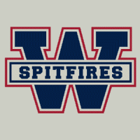 2006 07-2008 09 Windsor Spitfires Alternate Logo Light Iron-on Stickers (Heat Transfers)