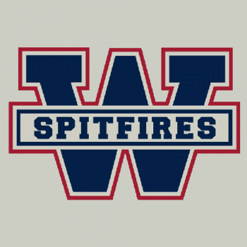 2006 07-2008 09 Windsor Spitfires Alternate Logo Light Iron-on Stickers (Heat Transfers)