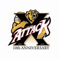 2010 Owen Sound Attack Anniversary Logo Light Iron-on Stickers (Heat Transfers)