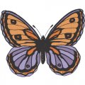 Butterfly Light Iron On Stickers (Heat Transfers) version 4