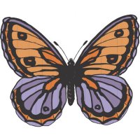 Butterfly Light Iron On Stickers (Heat Transfers) version 4