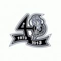 2012 13 Gatineau Olympiques Anniversary Logo Light Iron-on Stickers (Heat Transfers)