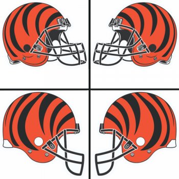 Cincinnati Bengals Helmet Logo  Light Iron-on Stickers (Heat Transfers)