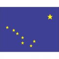 Alaska State Flag Light Iron On Stickers (Heat Transfers)