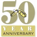 The 50th Anniversary Light Iron On Stickers (Heat Transfers)