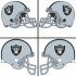 Oakland Raiders Helmet Logo  Light Iron-on Stickers (Heat Transfers)