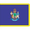 Maine State Flag Light Iron On Stickers (Heat Transfers)