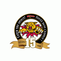 2010 11 Moncton Wildcats Anniversary Logo Light Iron-on Stickers (Heat Transfers)