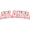 Atlanta Hawks Script Logo  Light Iron-on Stickers (Heat Transfers) version 2