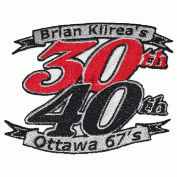 2006 07 Ottawa 67s Anniversary Logo Light Iron-on Stickers (Heat Transfers)