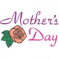 Happy Mother's Day Light Iron On Stickers (Heat Transfers) version 4