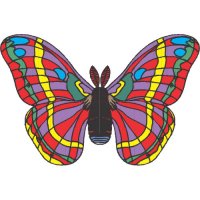 Butterfly Light Iron On Stickers (Heat Transfers) version 24