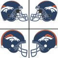 Denver Broncos Helmet Logo  Light Iron-on Stickers (Heat Transfers)