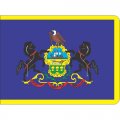 Pennsylvania State Flag Light Iron On Stickers (Heat Transfers)