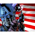 Captain America light-colored apparel iron on stickers 2