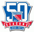 2012 13 Kitchener Rangers Anniversary Logo Light Iron-on Stickers (Heat Transfers)