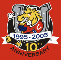 2004 05 Barrie Colts Anniversary Logo Light Iron-on Stickers (Heat Transfers)