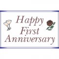 First Anniversary Light Iron On Stickers (Heat Transfers)