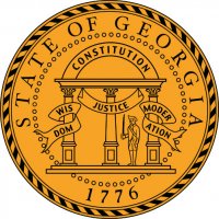 Georgia Seal Light Iron On Stickers (Heat Transfers)