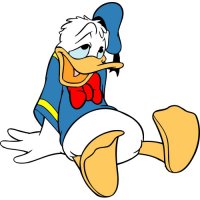 Donald Duck Light Iron On Stickers (Heat Transfers) version 9