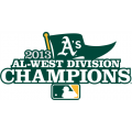 Oakland Athletics 2013 Champion Logo Light Iron-on Stickers (Heat Transfers)