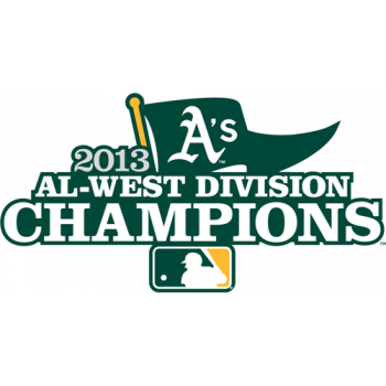 Oakland Athletics 2013 Champion Logo Light Iron-on Stickers (Heat Transfers)