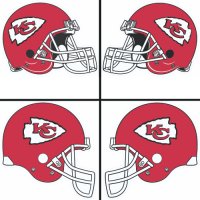 Kansas City Chiefs Helmet Logo  Light Iron-on Stickers (Heat Transfers)