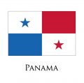 PANAMA Flags light iron ons