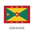 GRENADA Flags light iron ons