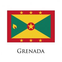 GRENADA Flags light iron ons