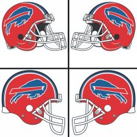 Buffalo Bills Helmet Logo  Light Iron-on Stickers (Heat Transfers)