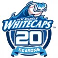 West Michigan Whitecaps anniversary logo-2013 Light Iron-on Stickers (Heat Transfers)