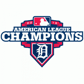 Detroit Tigers 2012 Champion Logo Light Iron-on Stickers (Heat Transfers)