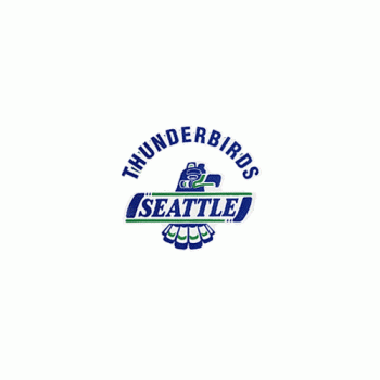 1985 86-1996 97 Seattle Thunderbirds Primary Logo Light Iron-on Stickers (Heat Transfers)