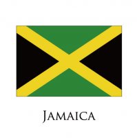 JAMAICA Flags light iron ons