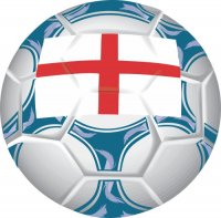 England Soccer Light Iron-on Stickers (Heat Transfers)