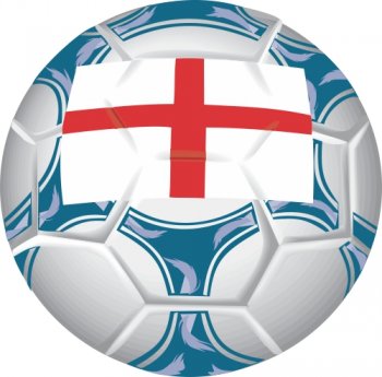 England Soccer Light Iron-on Stickers (Heat Transfers)