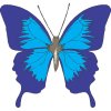 Butterfly Light Iron On Stickers (Heat Transfers) version 2