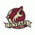 Phoenix Coyotes 2011 12 Anniversary Logo Light Iron-on Stickers (Heat Transfers)