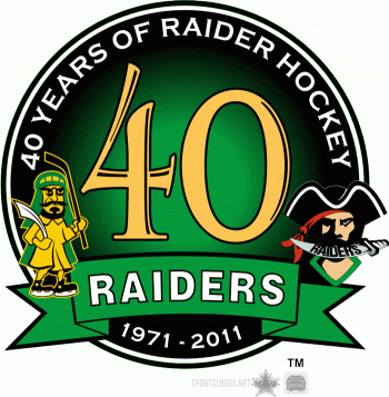 2010 11 Prince Albert Raiders Anniversary Logo Light Iron-on Stickers (Heat Transfers)