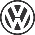 Volkswagen logo light t shirt iron on transfer version 2