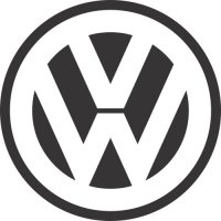 Volkswagen logo light t shirt iron on transfer version 2