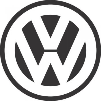 Volkswagen logo light t shirt iron on transfer version 2