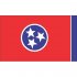 Tennessee State Flag Light Iron On Stickers (Heat Transfers)